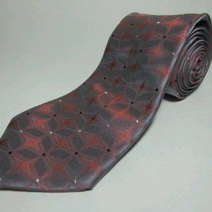 VAN HEUSEN 57"x4" MEN'S WIDE TIE STARS DESIGN SILK